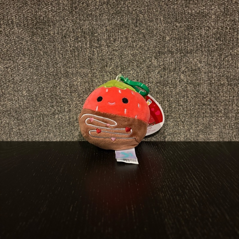 Scarlet Strawberry Squishmallow Clip